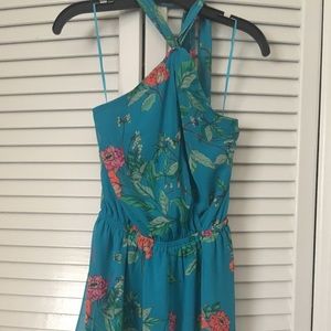 Express Tropical Floral Romper Size Small